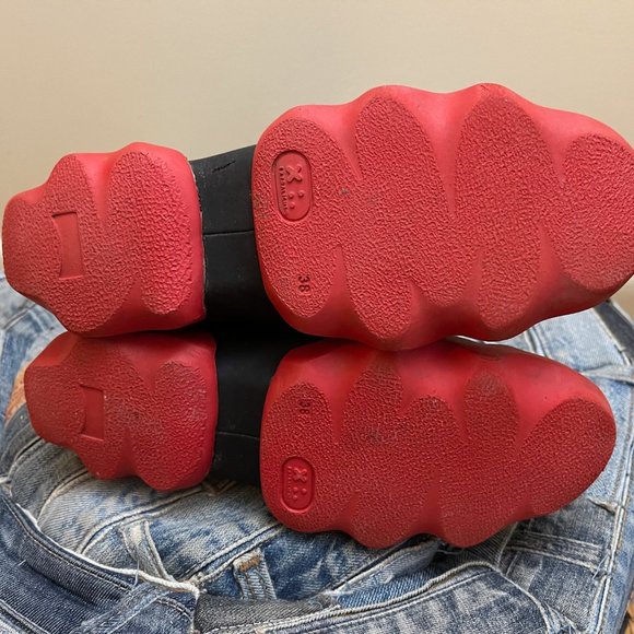 CAMPER 'Dub Sneakers' Black Pull On Ankle Boots Sz 38 Us 7 - Picture 6 of 9